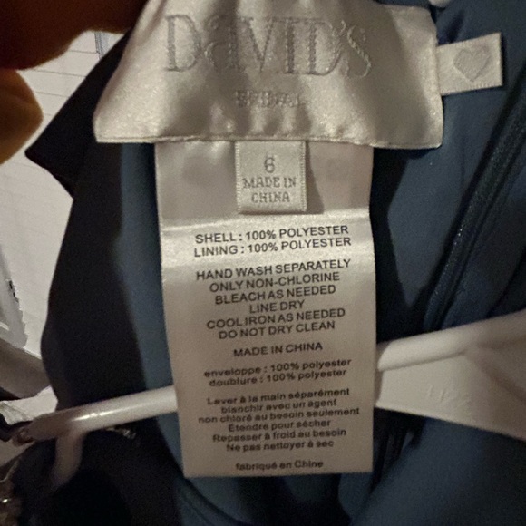 David’s Bridal Halter Bridesmaid Dress - Picture 7 of 8